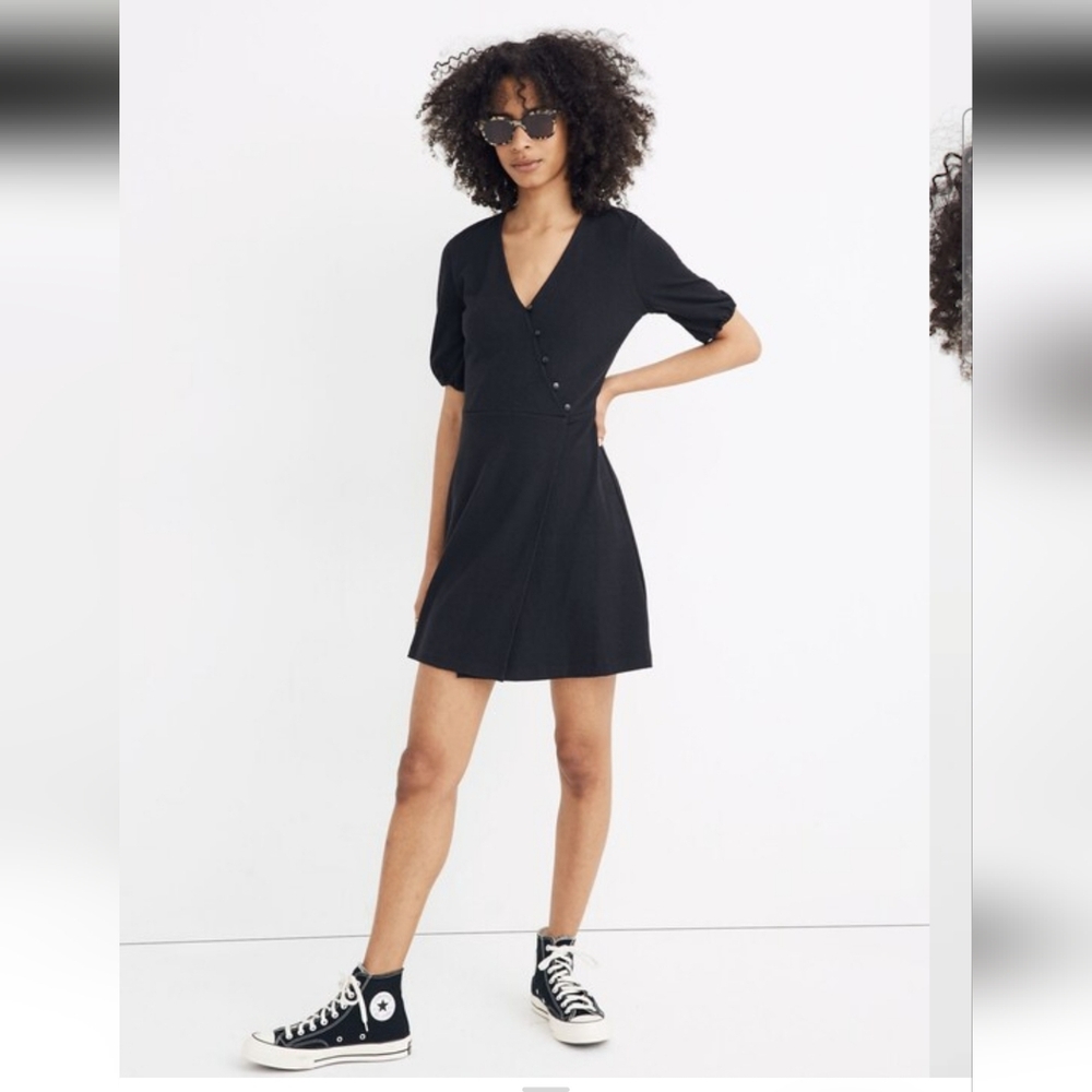 NWT Madewell Cross-front Button Dress